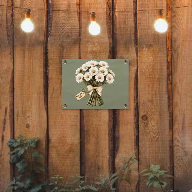 Tuinposter - Lint - Boeket - Groen - Quote — 3