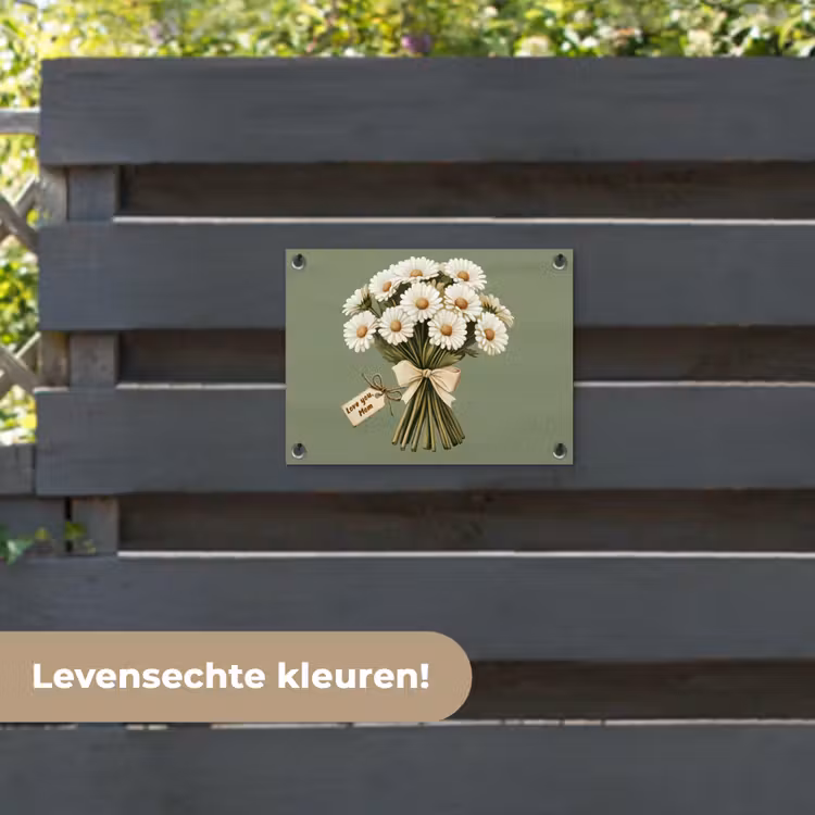 Tuinposter - Lint - Boeket - Groen - Quote — 6