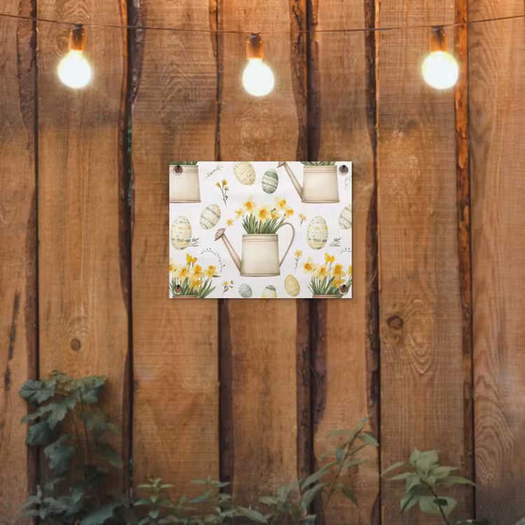 Tuinposter - Gieter - Bloemen - Eieren — 2