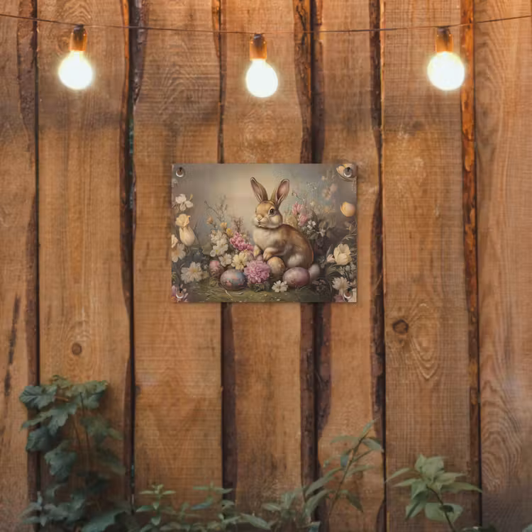 Tuinposter - Haas - Stilleven - Bloemen — 3