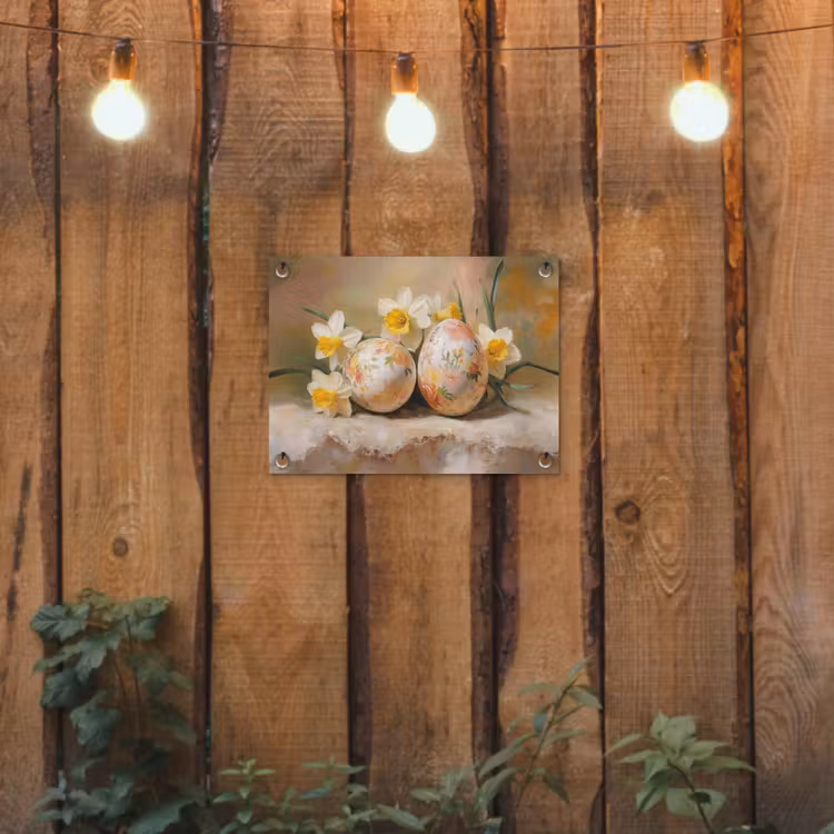 Tuinposter - Bloemen - Eieren - Geschilderd — 3