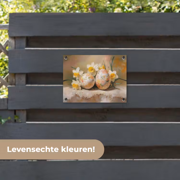 Tuinposter - Bloemen - Eieren - Geschilderd — 6