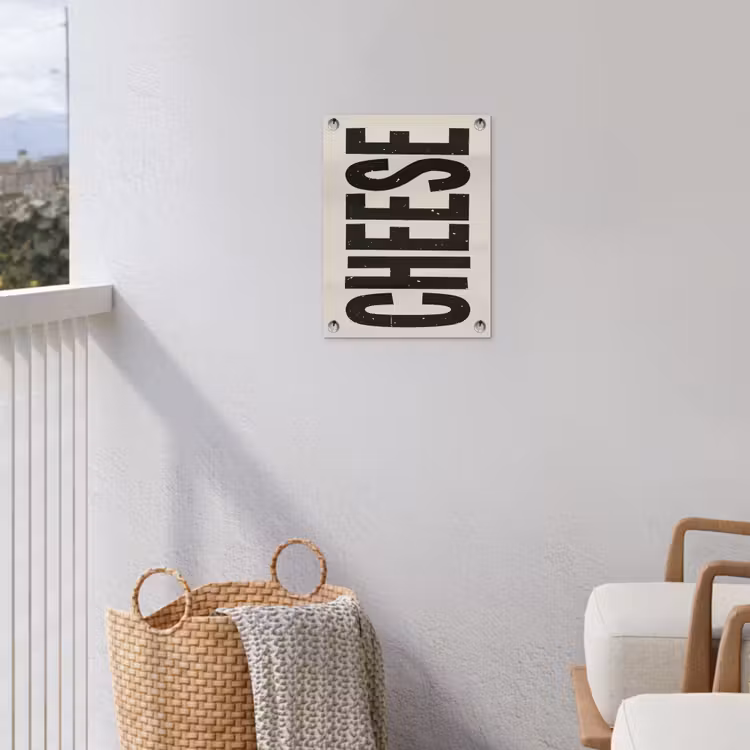 Tuinposter - Kaas - Decoratie - Beige - Cheese — 5