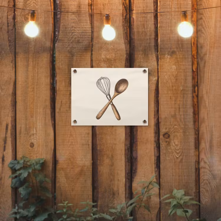 Tuinposter - Garde - Hout - Beige — 2
