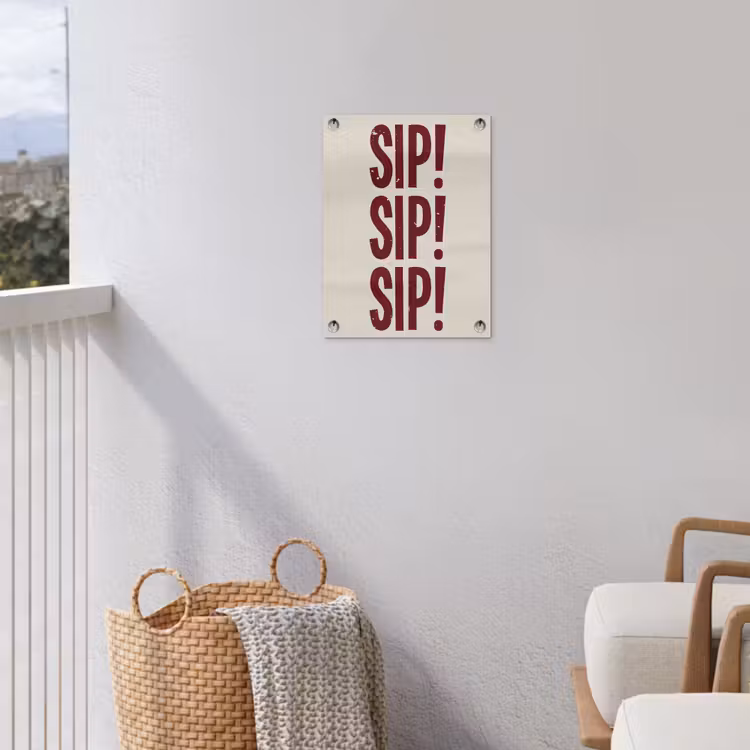 Tuinposter - Japandi - Vintage - Decoratie - Rood — 5