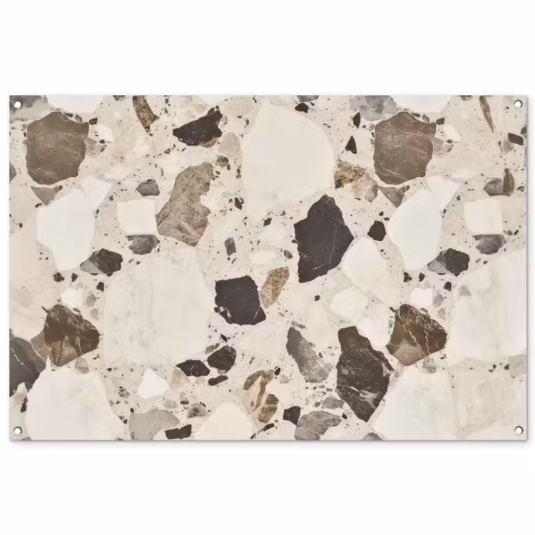 Tuinposter - Neutral - Stenen - Decoratie - Terrazzo — 1