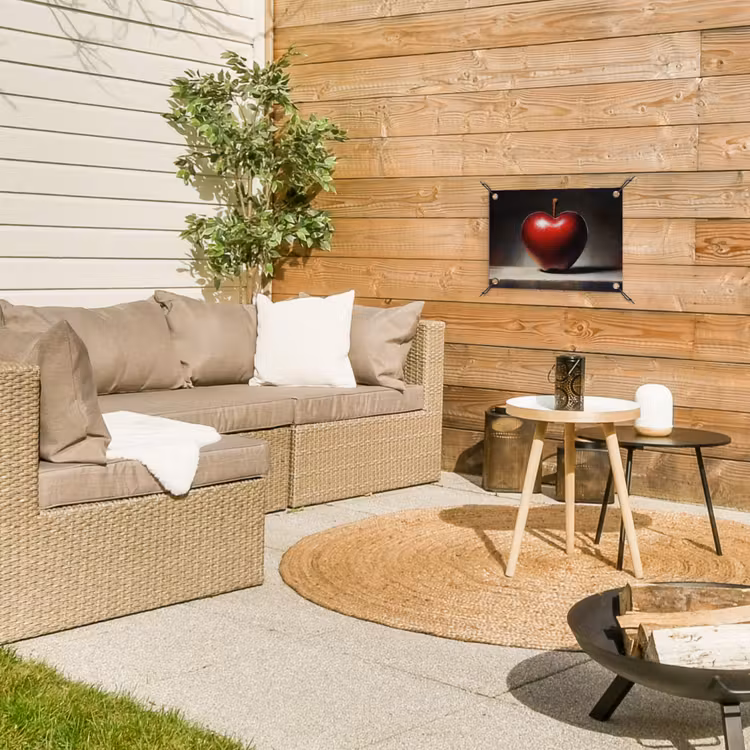 Tuinposter - Apple - Hart - Rood — 2