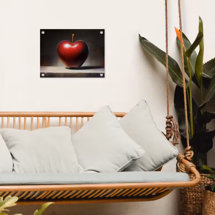 Tuinposter - Apple - Hart - Rood — 4
