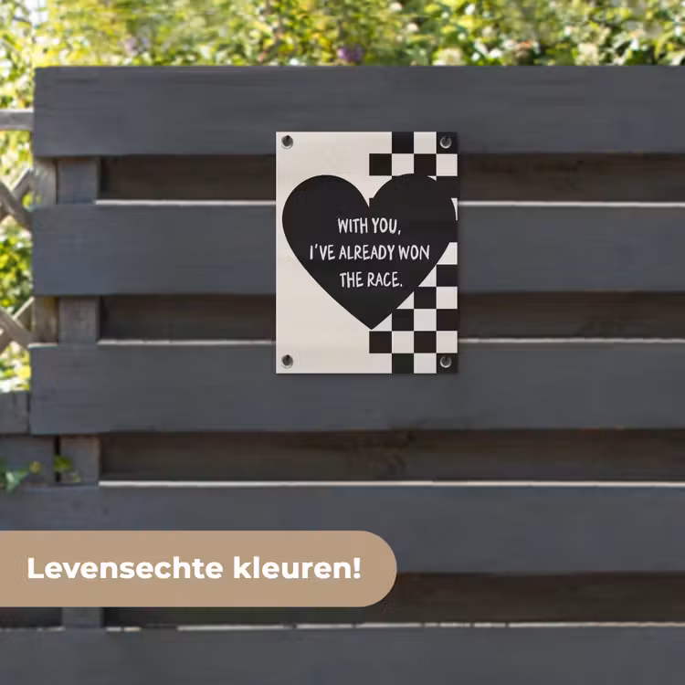 Tuinposter - Liefde - Beige - Race — 6