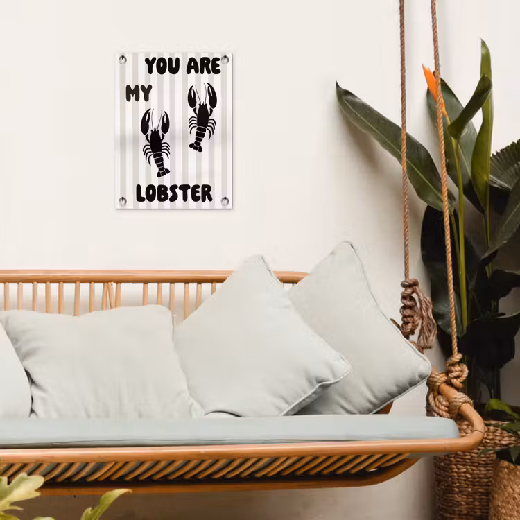 Tuinposter - Lobster - Beige - Minimalistisch — 4