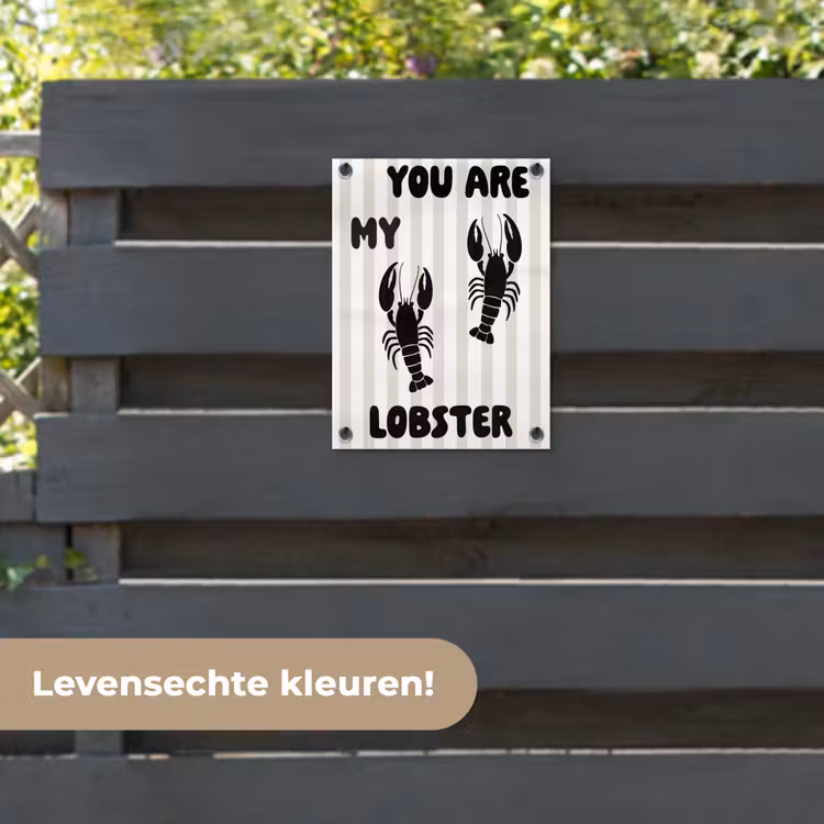 Tuinposter - Lobster - Beige - Minimalistisch — 6