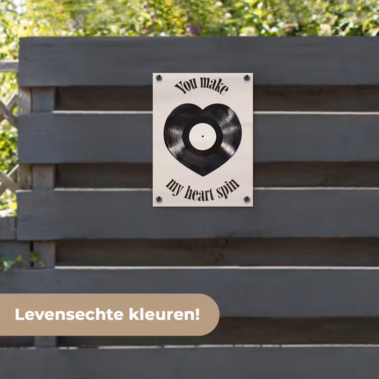 Tuinposter - Love - Muziek - Quote — 6