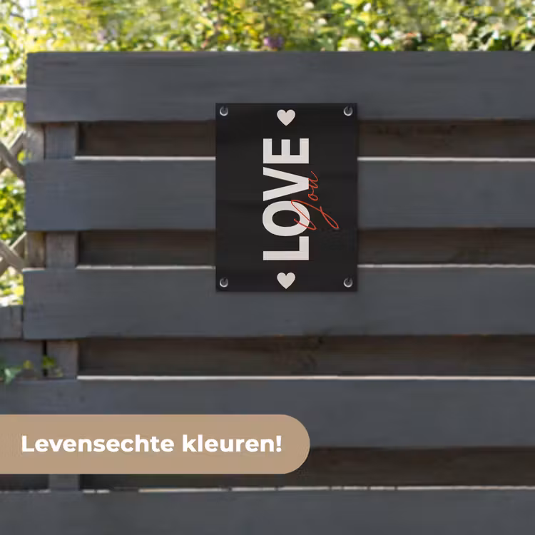 Tuinposter - Love - Rood - Valentijn — 6