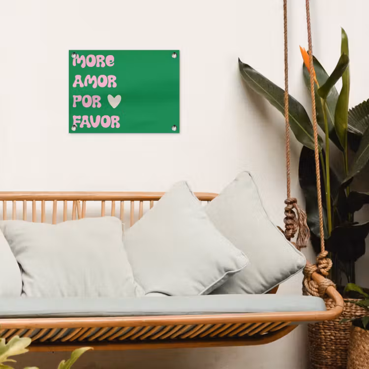 Tuinposter - Amor - Valentijn - Groen - Tekst — 4