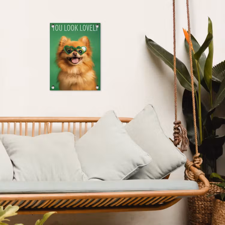 Tuinposter - Hond - Zonnebril - Valentijn - Love — 4