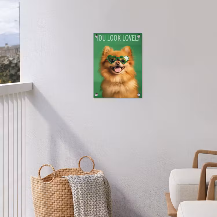 Tuinposter - Hond - Zonnebril - Valentijn - Love — 5