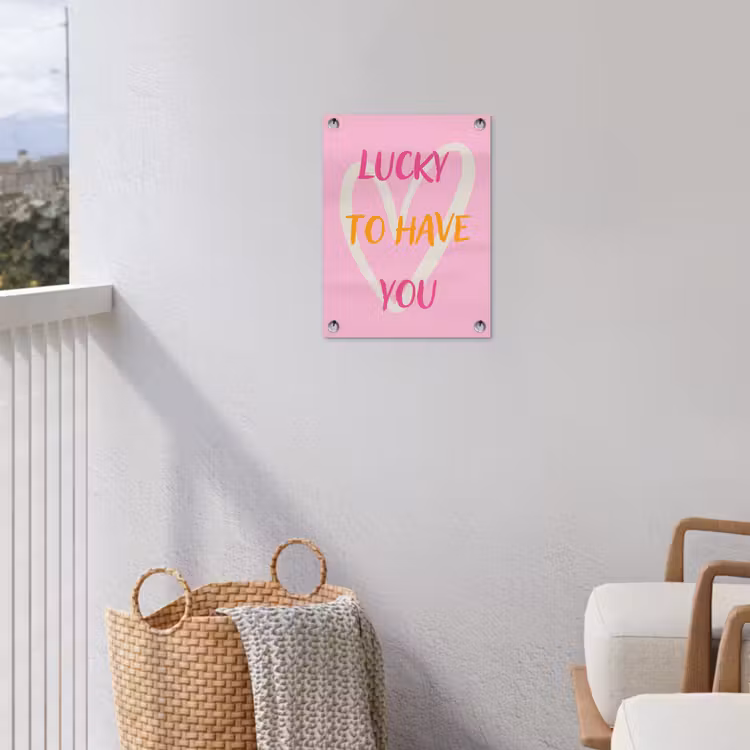 Tuinposter - Lucky - Love - Valentijn - Roze — 5