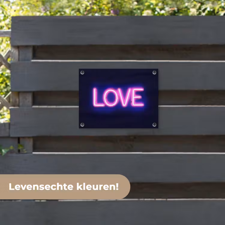 Tuinposter - Neon - Love - Valentijn — 6
