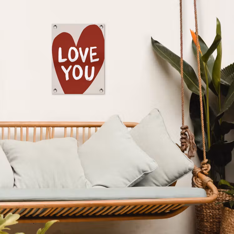 Tuinposter - Loveyou - Hart - Rood — 4