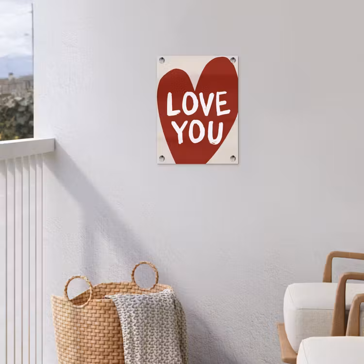 Tuinposter - Loveyou - Hart - Rood — 5