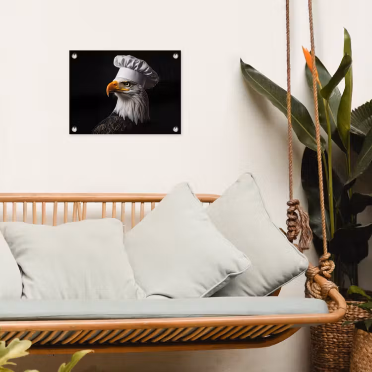 Tuinposter - Arend -Amerika - Koksmuts - Vogel - Stoer — 4