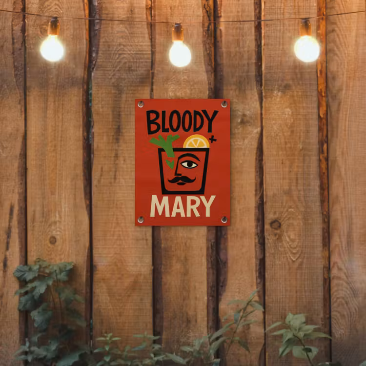 Tuinposter - Cocktail - Art - Rood — 3