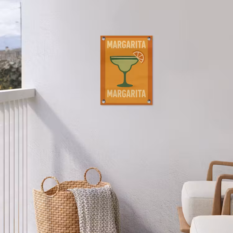 Tuinposter - Illustratie - Margarita - Sinaasappelschijf - Oranje — 5