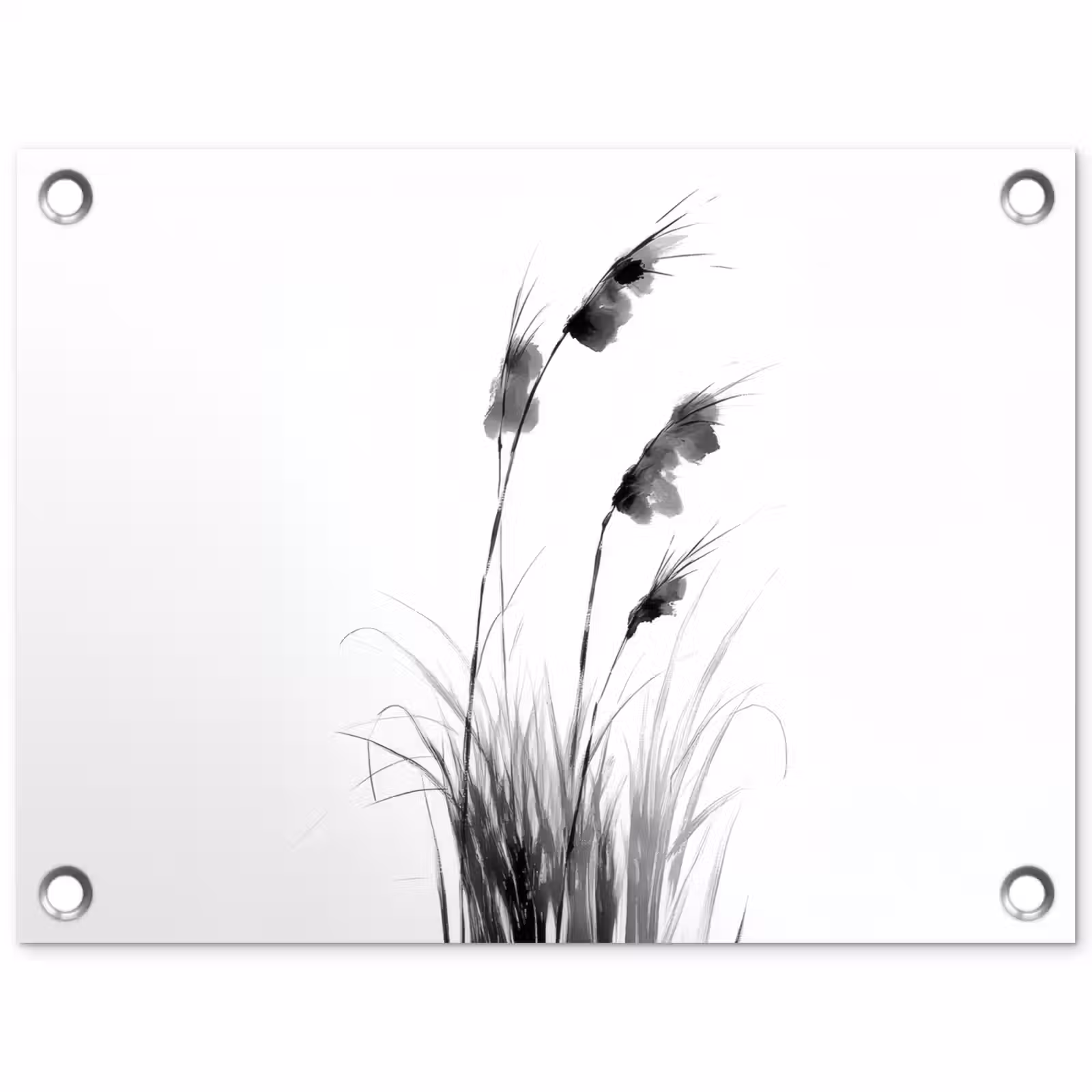 Tuinposter - Minimalistisch - Stelen - Wit — 1