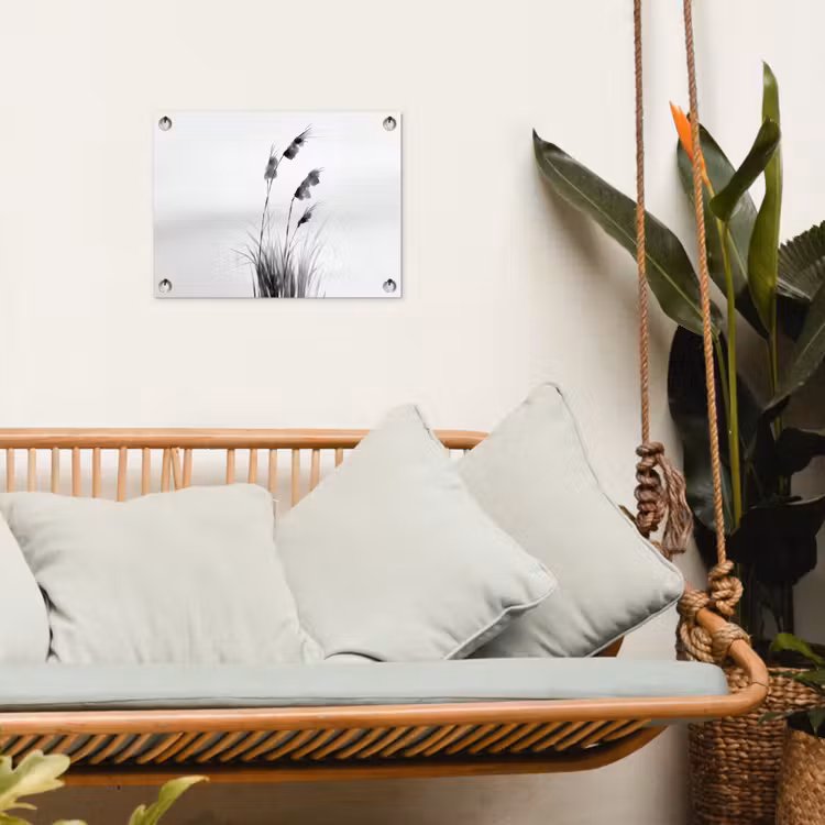 Tuinposter - Minimalistisch - Stelen - Wit — 4