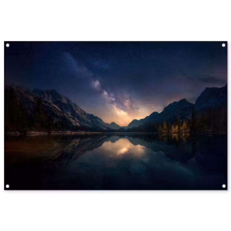 Tuinposter - Kristalhelder meer - Bergen - Bergen — 1