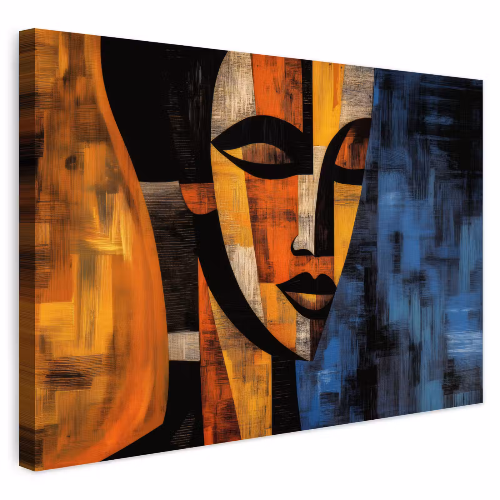 Buiten canvas - Abstract - Portret - Kleurvakken — 1