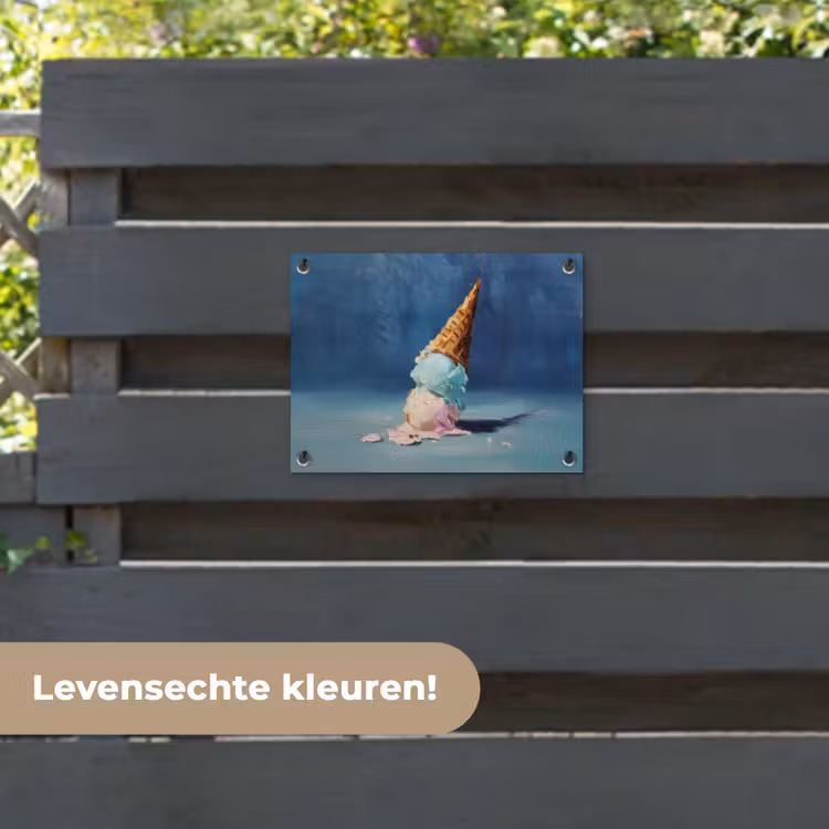 Tuinposter - Ijshoorn - Bolletjes - Smelt - Roze — 6