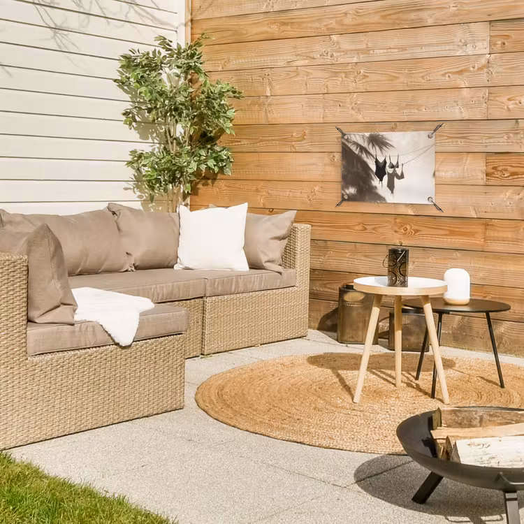 Tuinposter - Badkleding - Palmbomen - Schaduw - Tropisch — 3