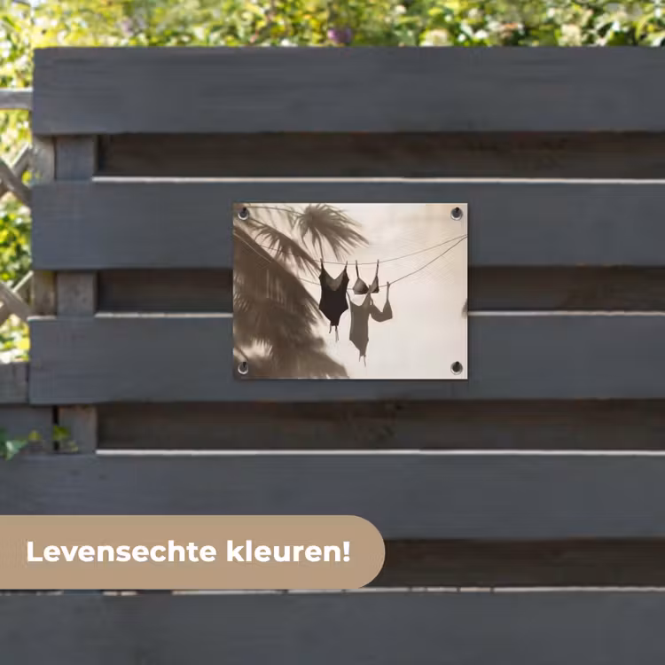 Tuinposter - Badkleding - Palmbomen - Schaduw - Tropisch — 6