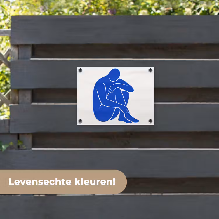 Tuinposter - Lichaam - Abstract - Blauw — 6
