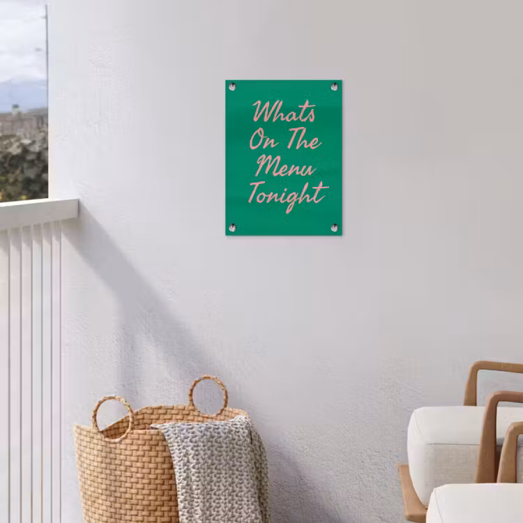 Tuinposter - Menu - Quote - Roze — 5