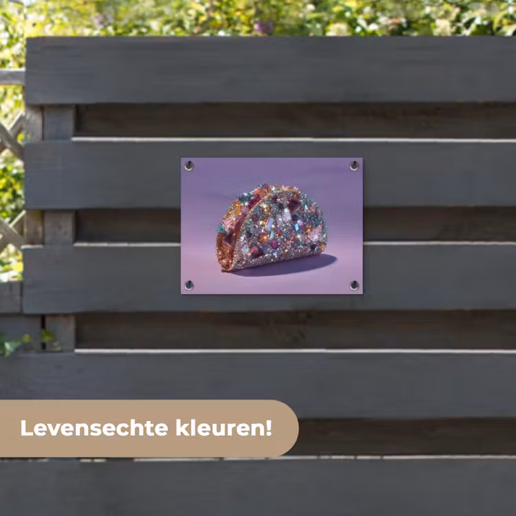 Tuinposter - Edelstenen - Glitters - Paars - Kleurrijk — 6
