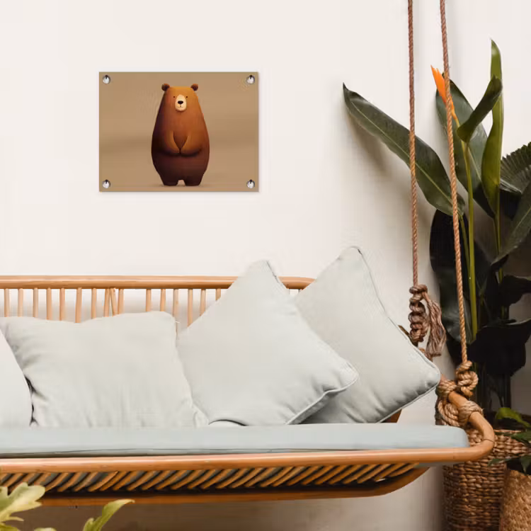 Tuinposter - Beer - Minimalistisch - Bruin — 4
