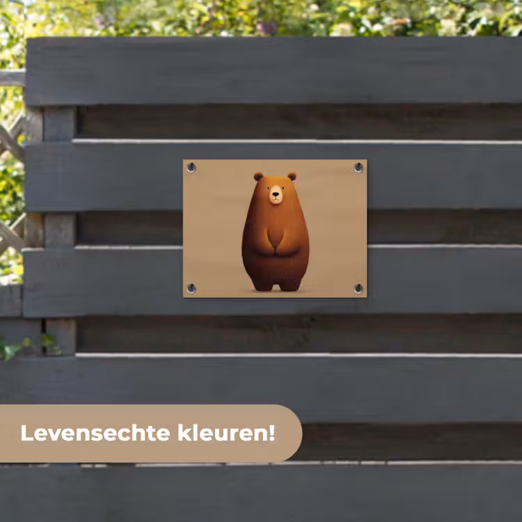 Tuinposter - Beer - Minimalistisch - Bruin — 6