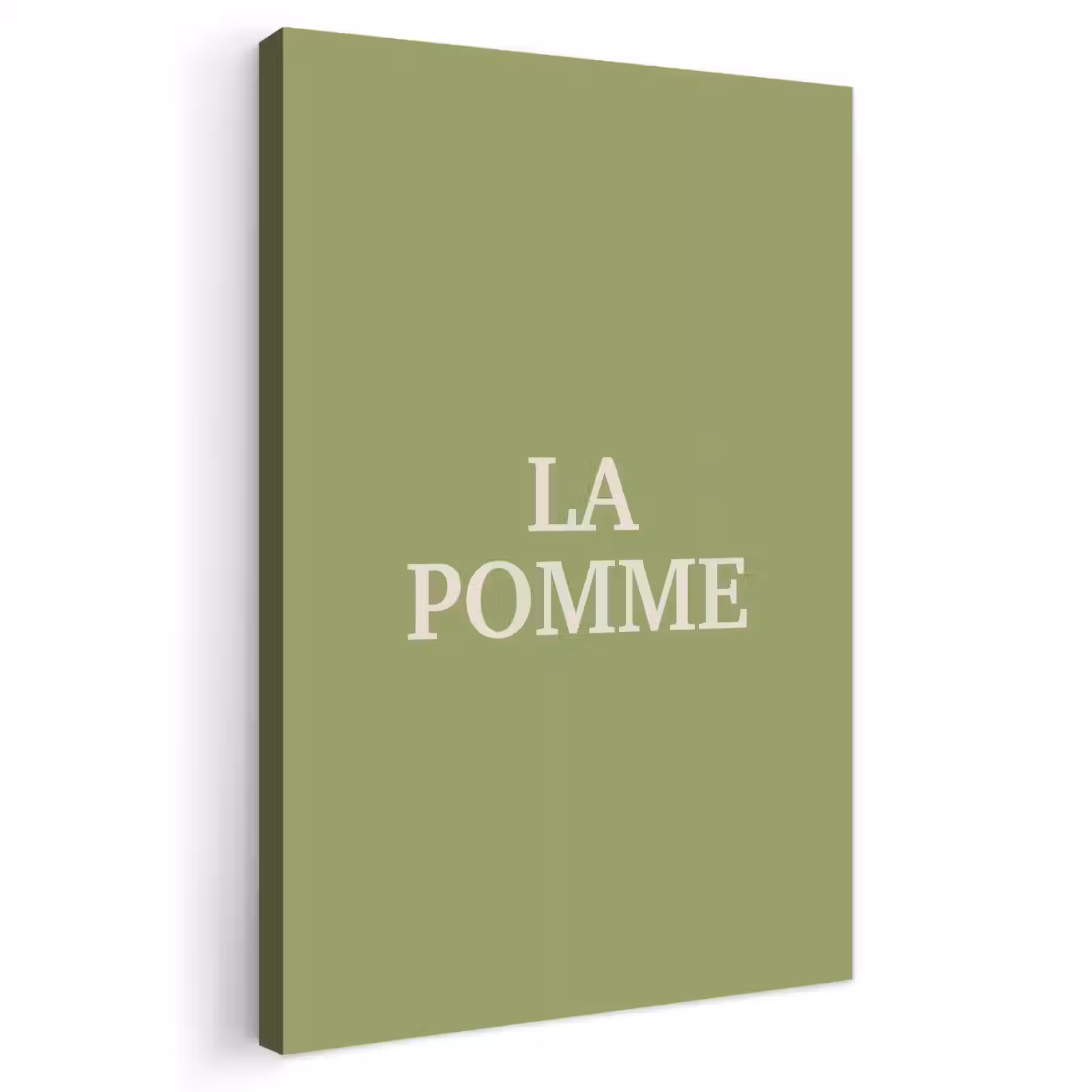 Buiten canvas - Appel - Groen - Minimalistisch — 1
