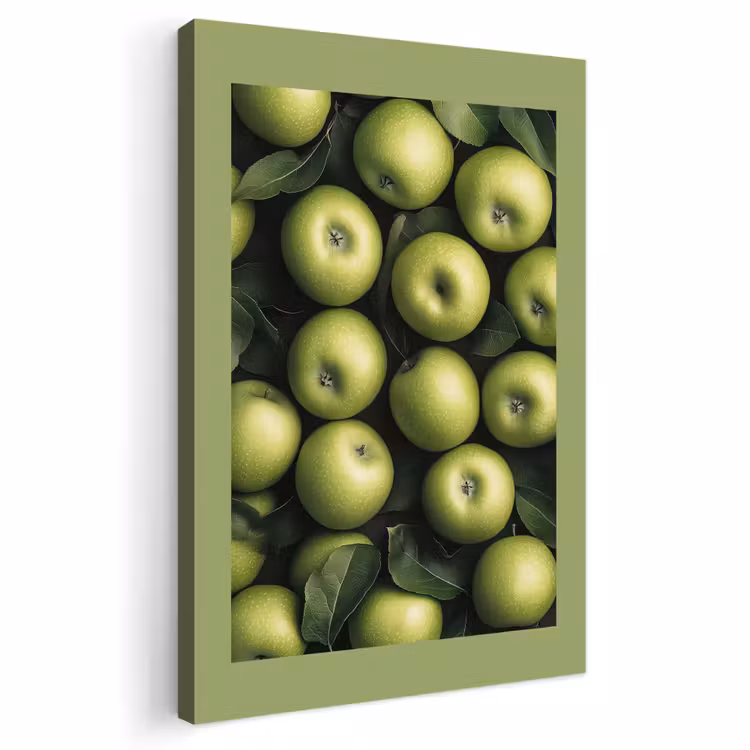 Buiten canvas - Appels - Groen - bladeren — 1
