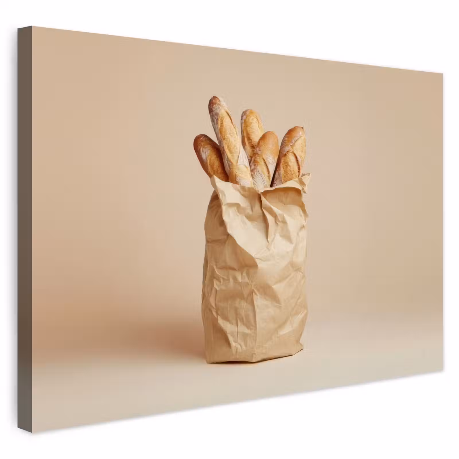Buiten canvas - Baguette - Brood - Stokbrood - Beige — 1