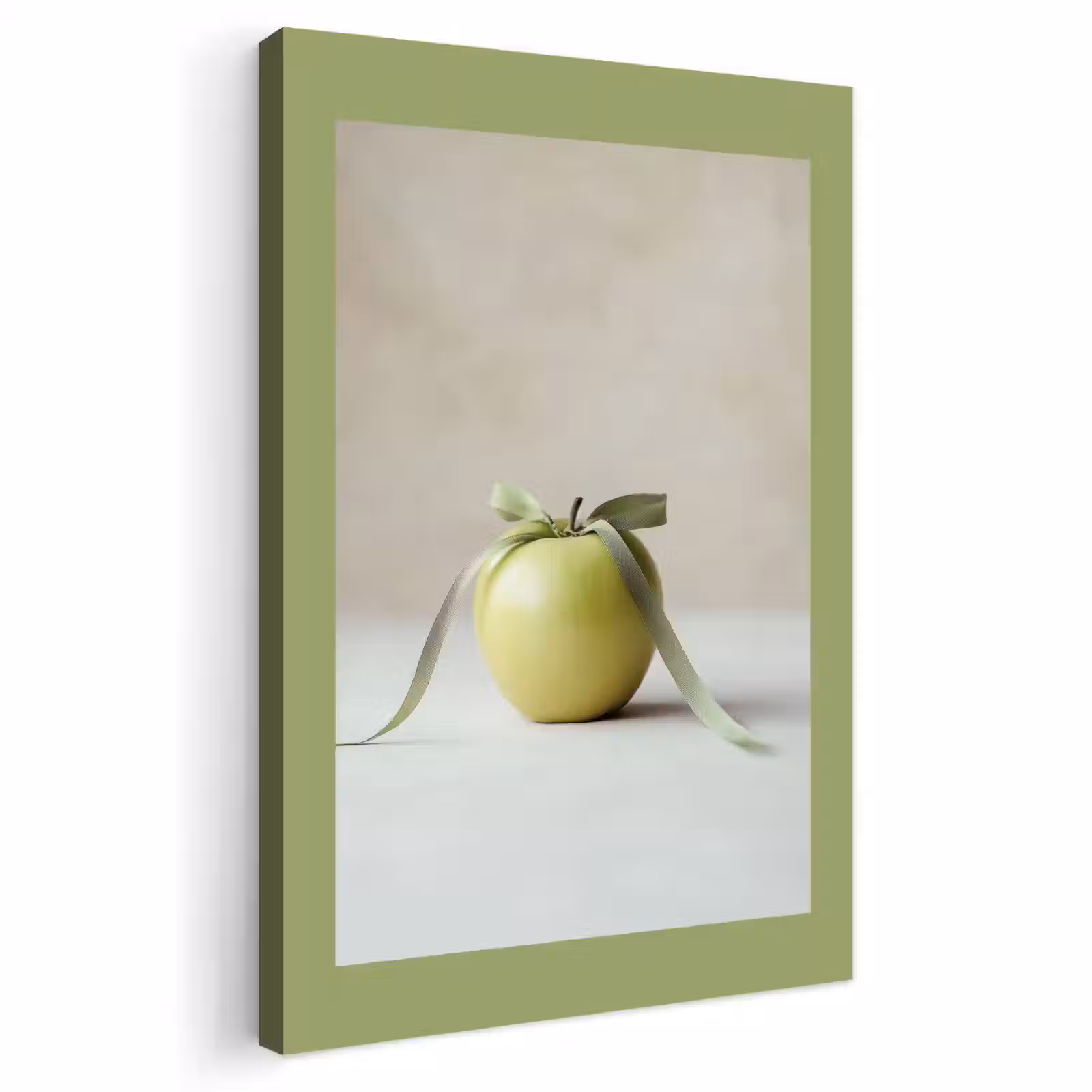 Buiten canvas - Groen - Appel - Strikje — 1