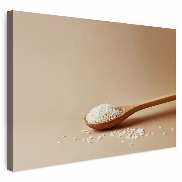 Buiten canvas - Lepel - Rijst - Hout - Beige — 1