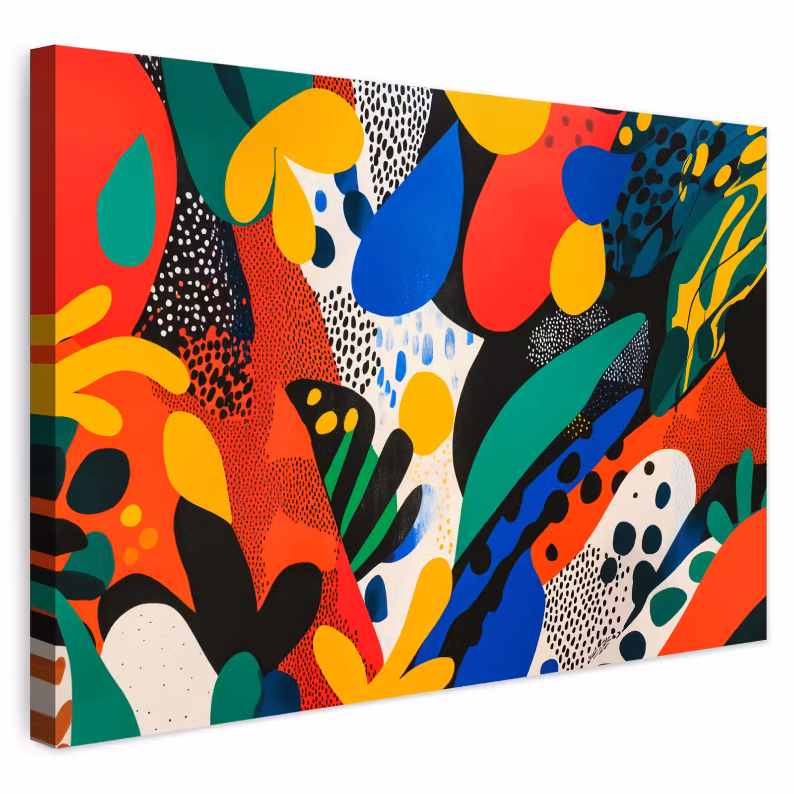 Buiten canvas - Abstract - Planten - Vormen - Kleurrijk — 1