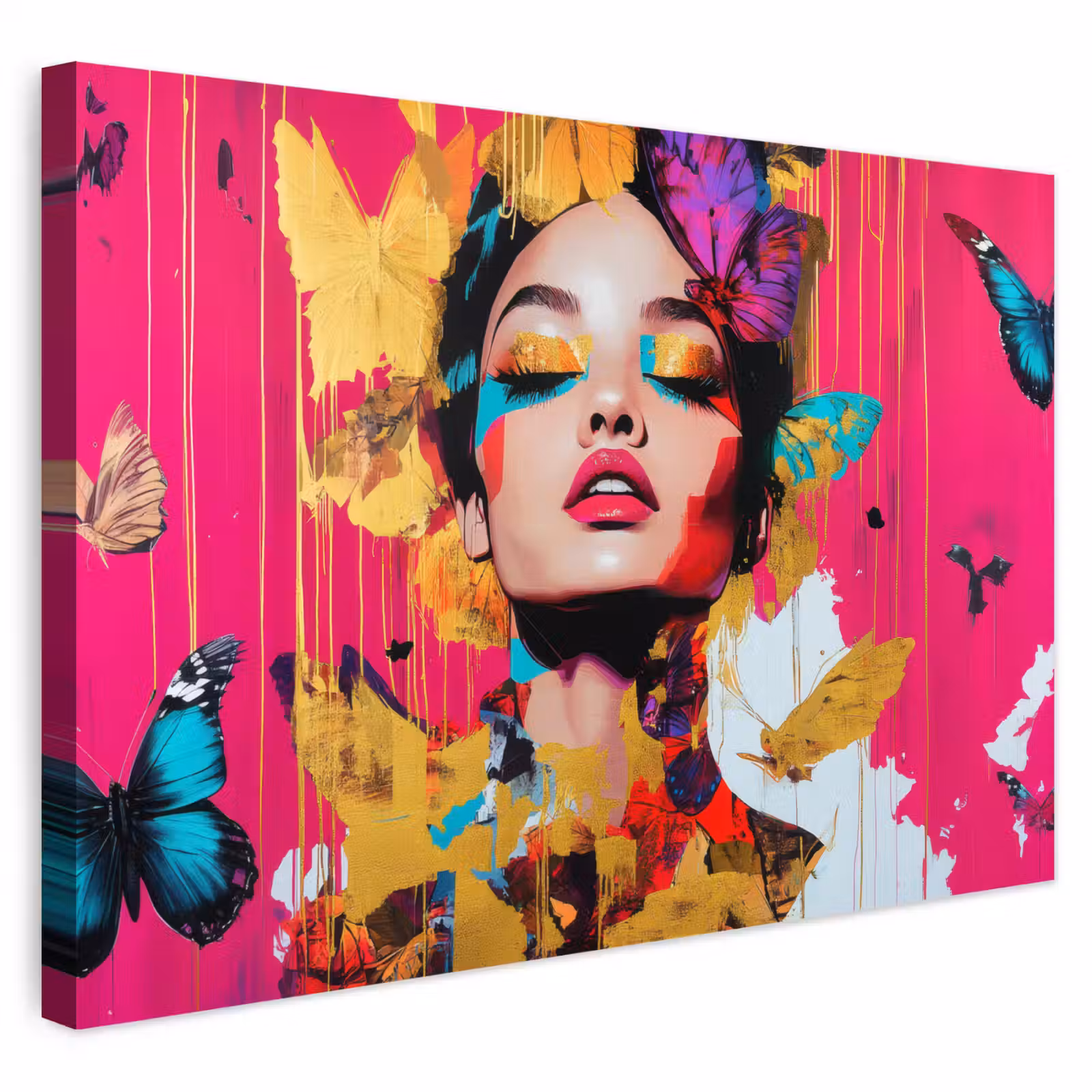 Buiten canvas - Vrouw - Abstract - Kleurrijk — 1