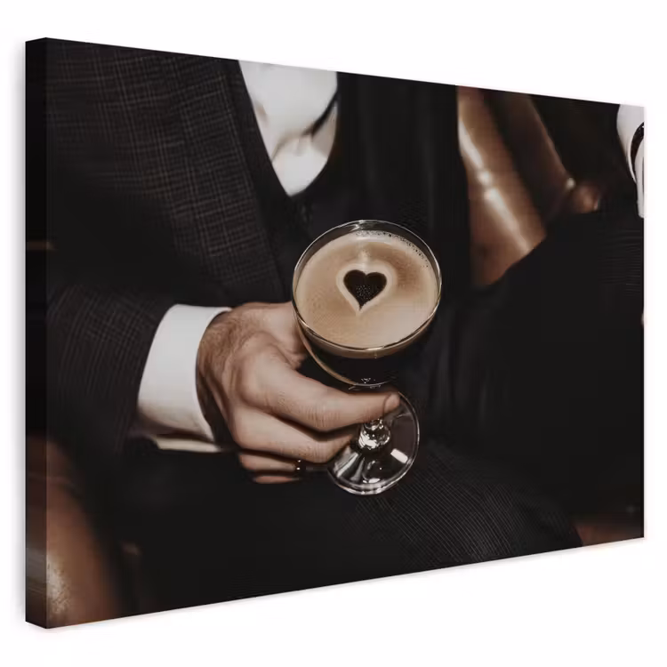 Buiten canvas - Hartje - Cocktail - Espresso Martini - Hand — 1