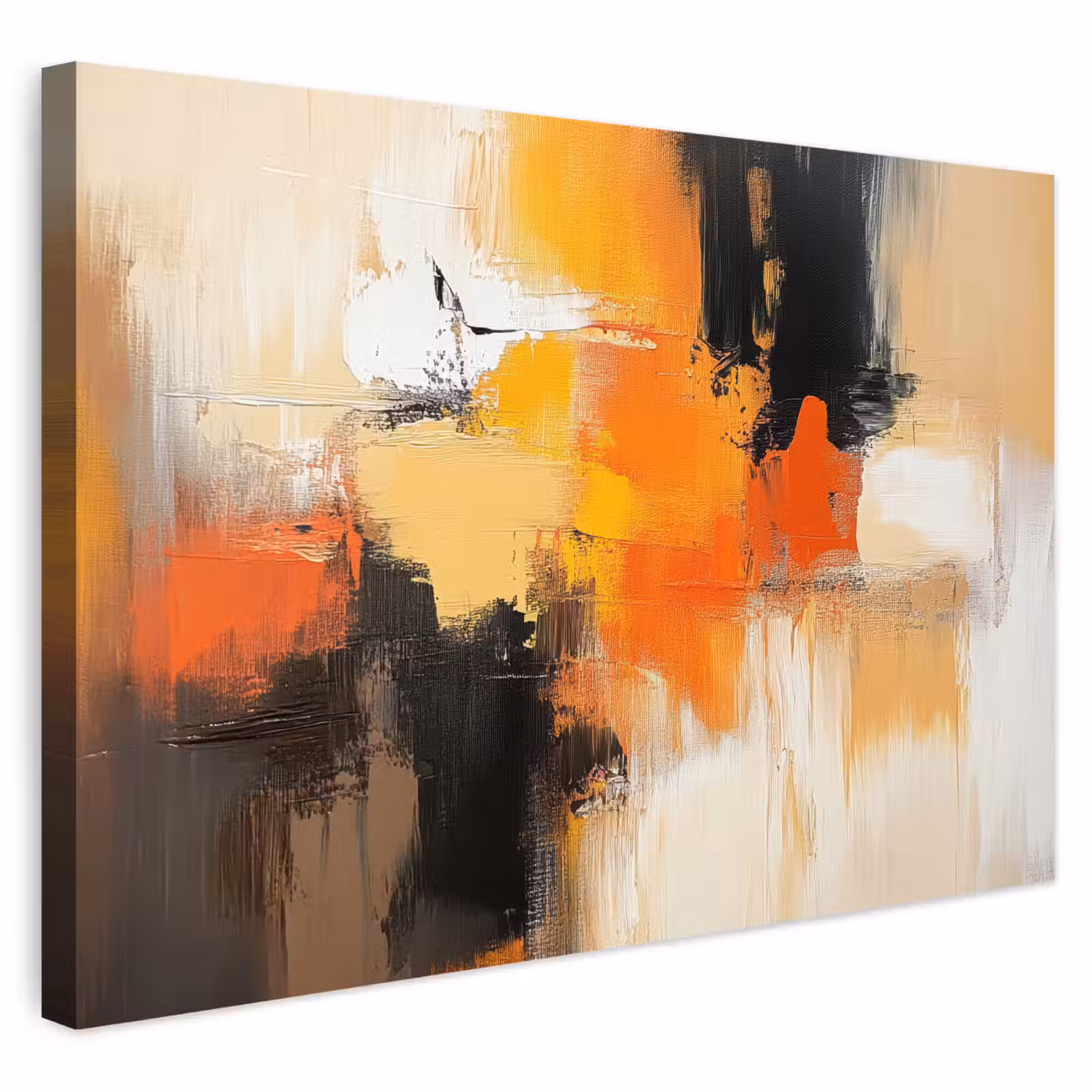 Buiten canvas - Abstract - Modern - Verflook - Herfst kleuren - Oranje — 1