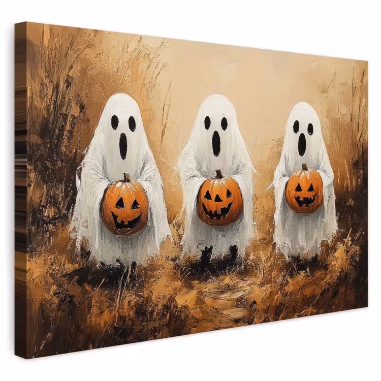 Buiten canvas - Halloween - Pompoen - Spook - Herfst — 1