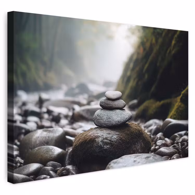 Buiten canvas - Stenen - Stapel - Natuur — 1